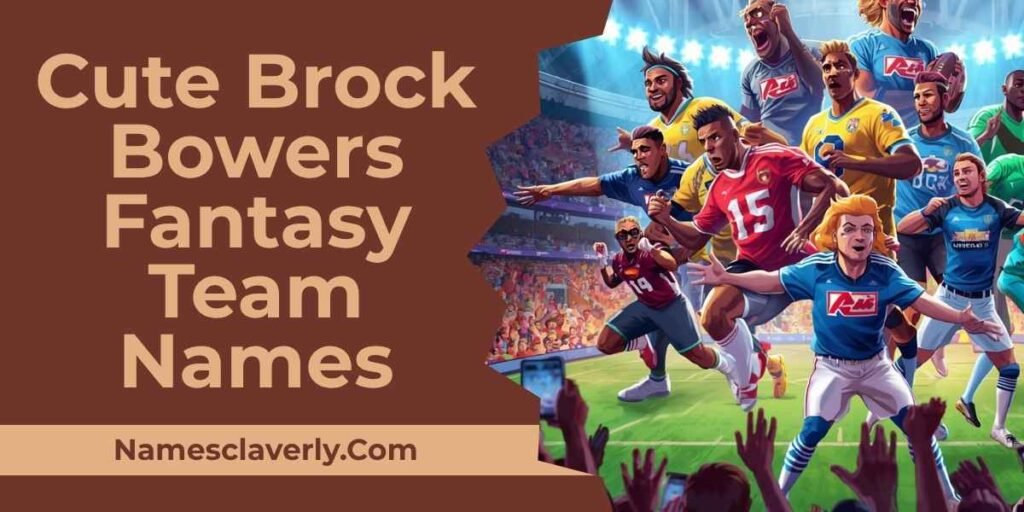 Cute Brock Bowers Fantasy Team Names