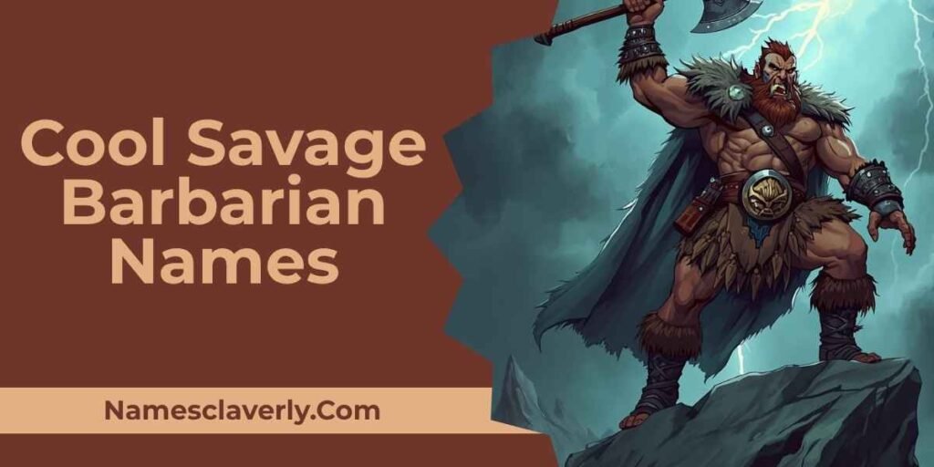 Cool Savage Barbarian Names