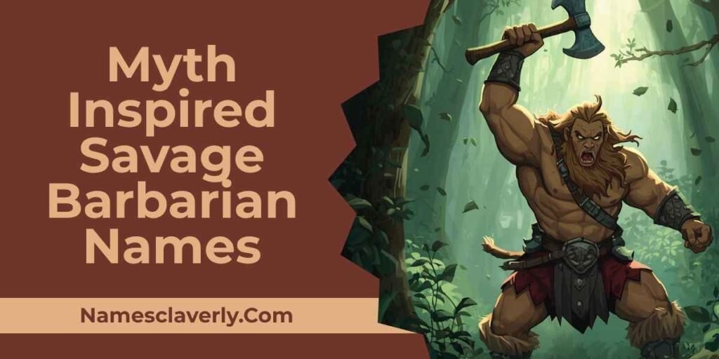 Myth Inspired Savage Barbarian Names